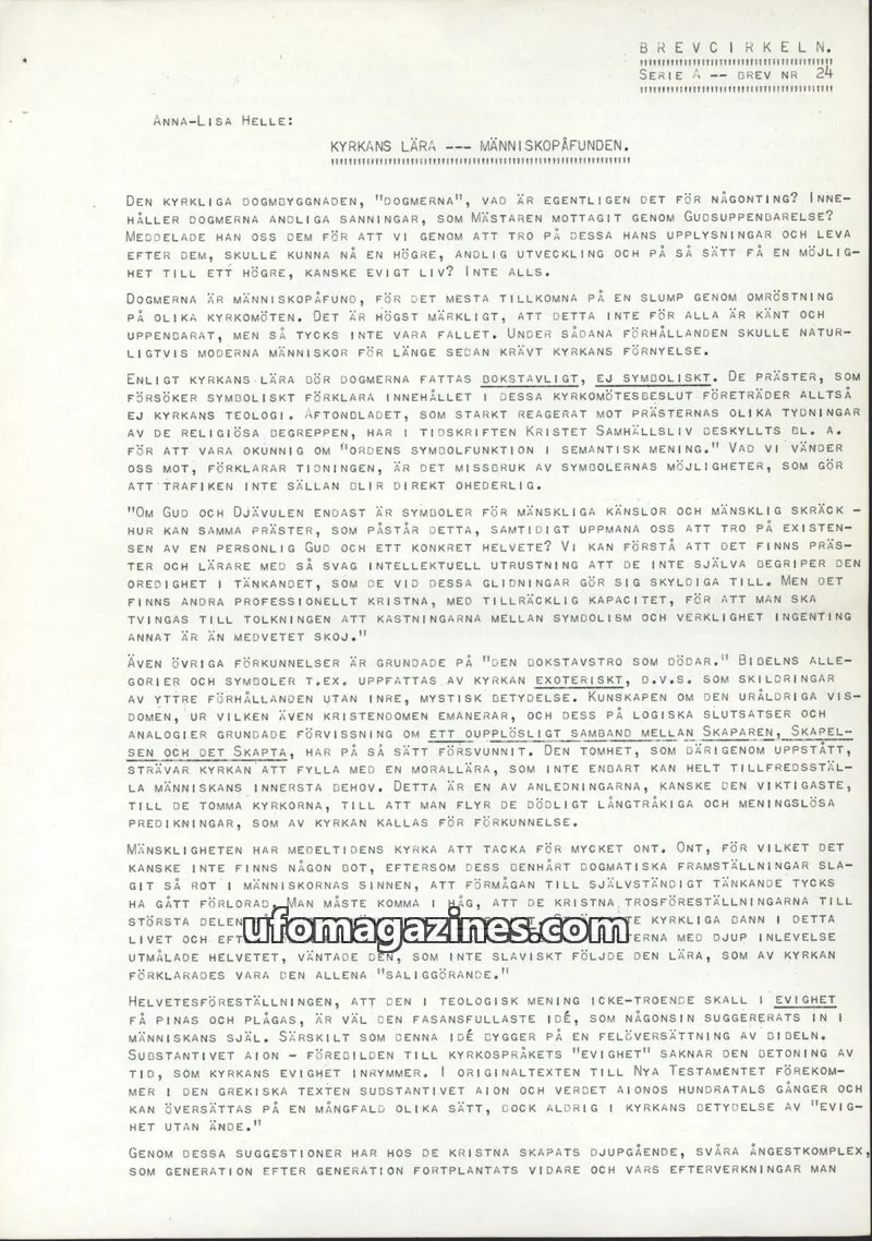Cover of BREVCIRKELN issue 24: BREVCIRKELN