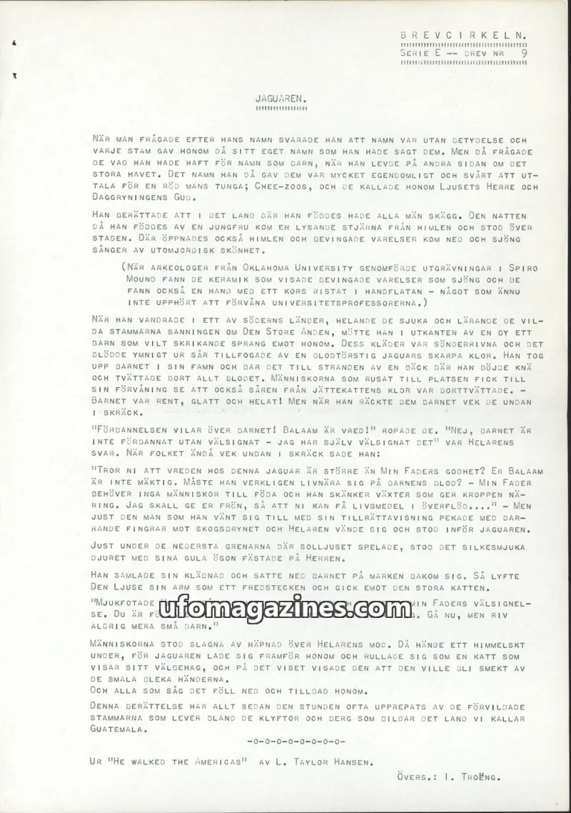 Cover of BREVCIRKELN issue 9: BREVCIRKELN