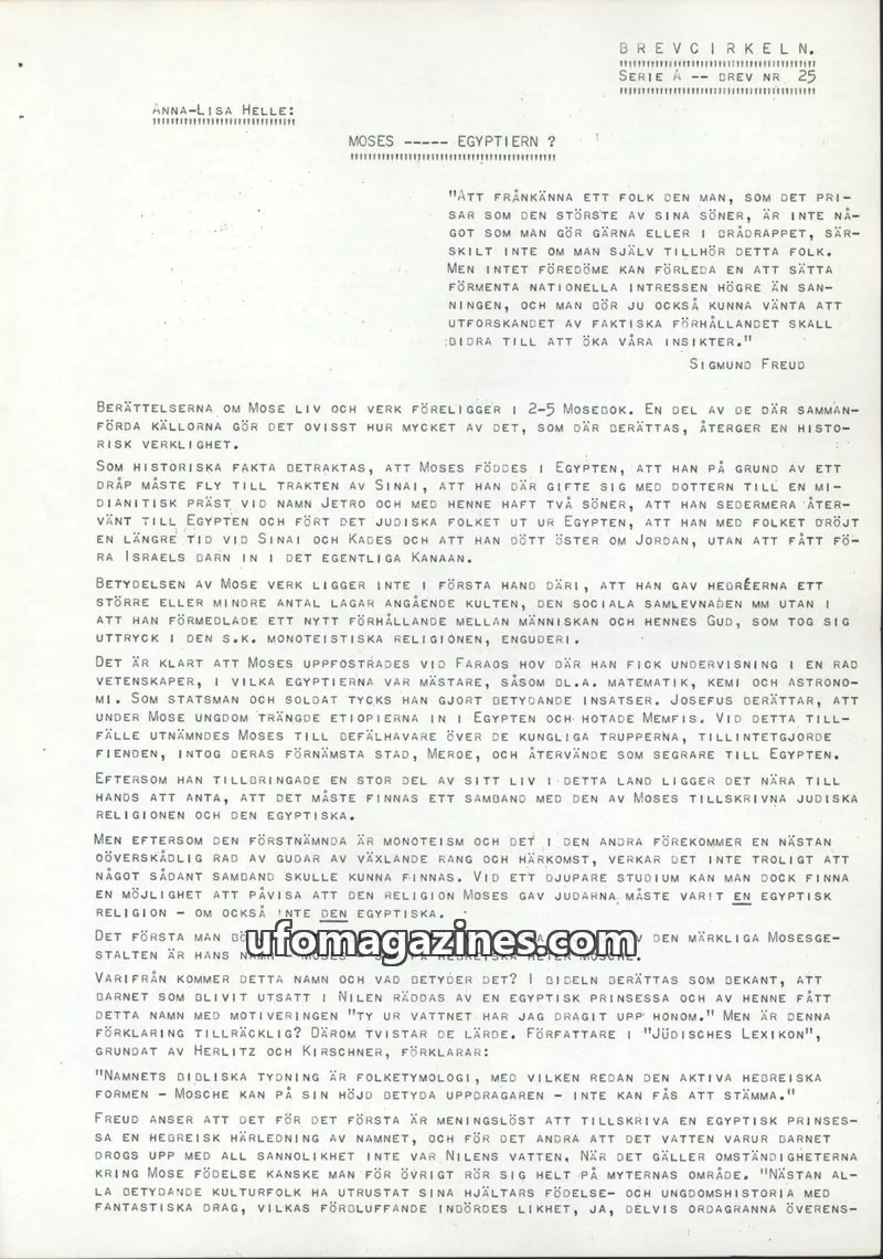 Cover of Brevcirkeln Arcanum issue 25: BREVCIRKELN.