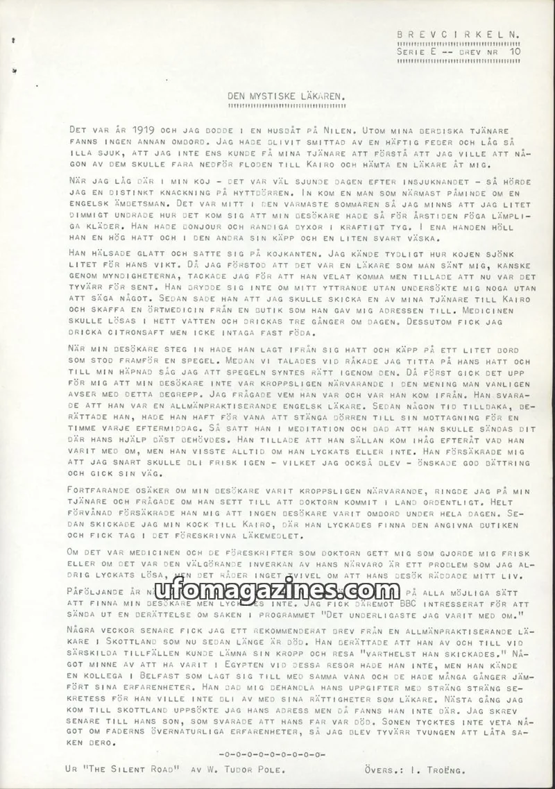 Cover of Brevcirkeln Arcanum issue 10: BREVCIRKELN.