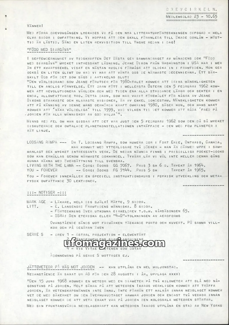 Cover of BREVCIRKELN issue 23: BREVCIRKELN