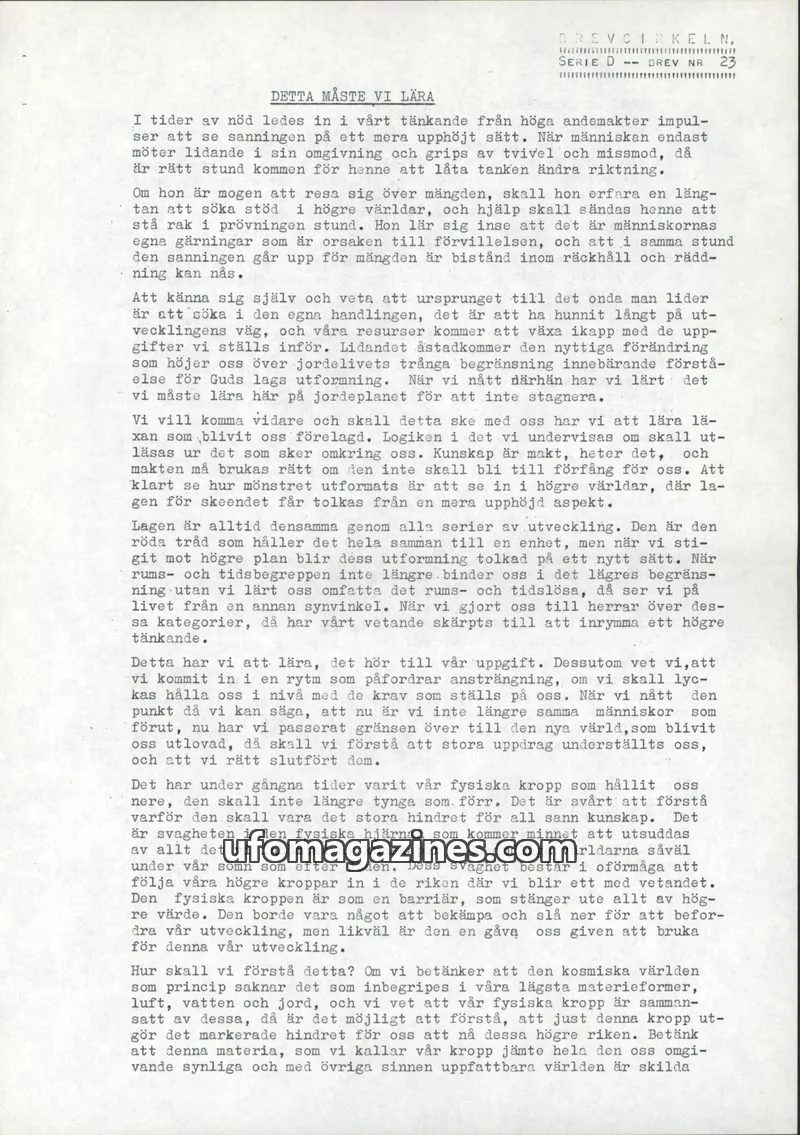 Cover of Brevcirkeln Arcanum issue 23: BREVCIRKELN.
