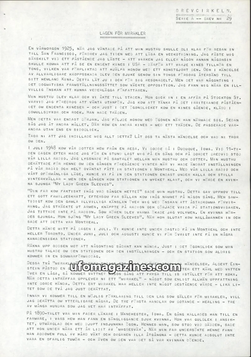 Cover of BREVCIRKELN issue 29: BREVCIRKELN