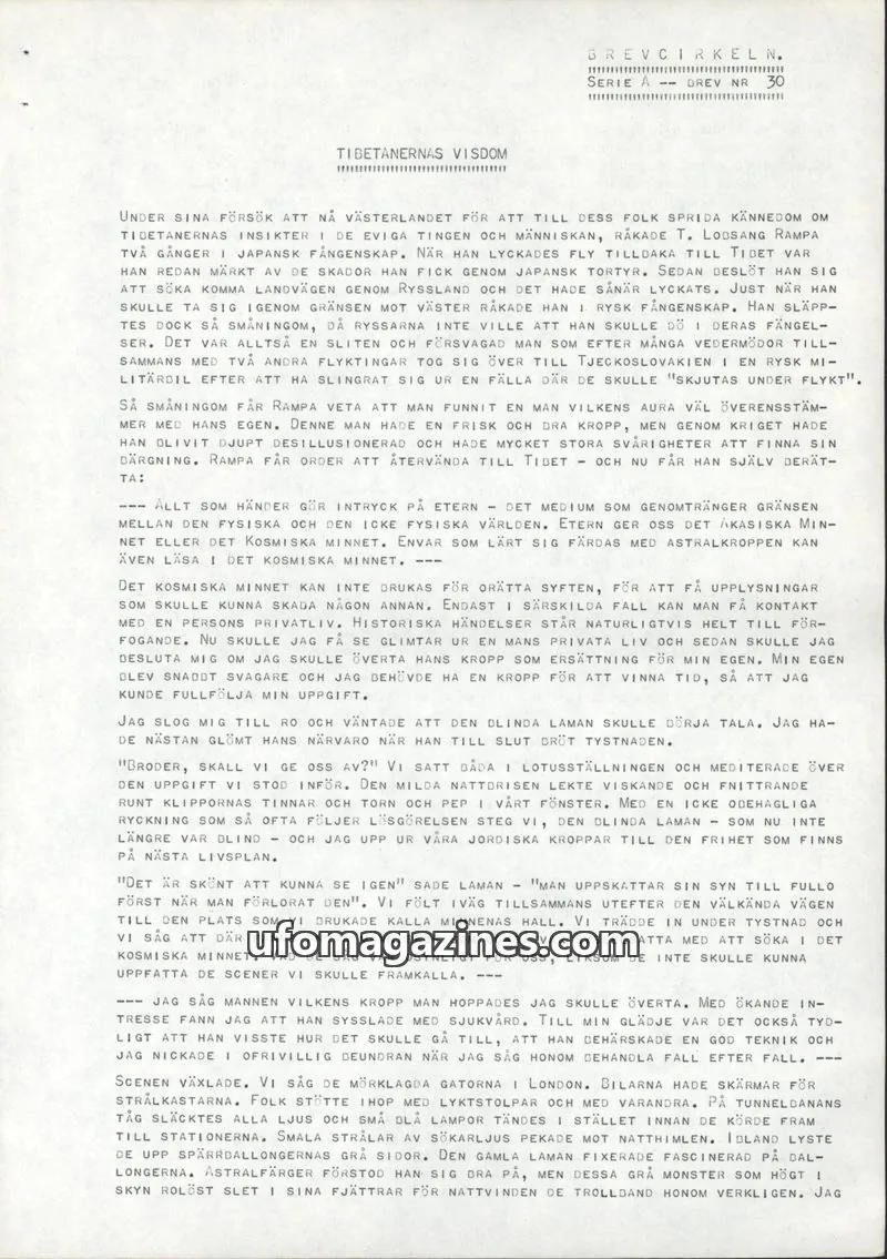 Cover of BREVCIRKELI issue 30: BREVCIRKELI