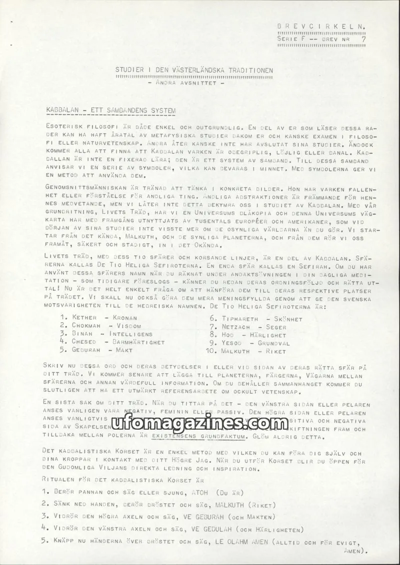 Cover of BREVCIRKELN issue 7: BREVCIRKELN.