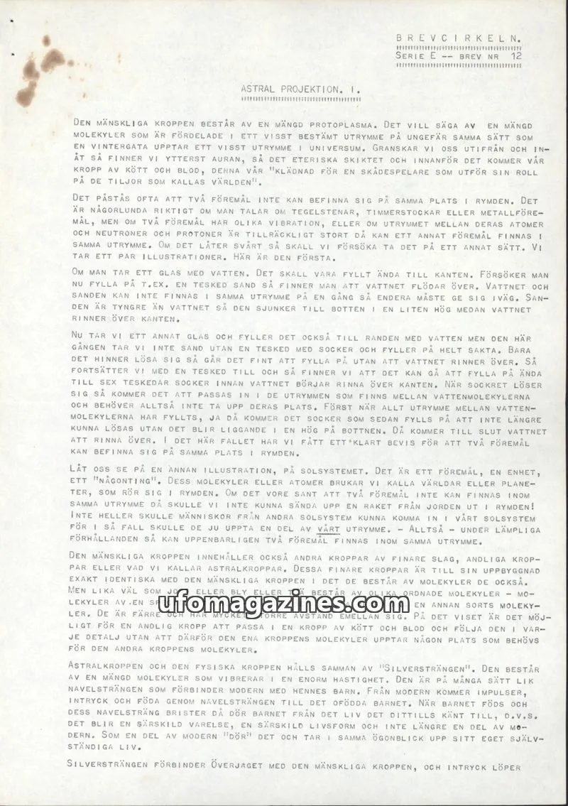Cover of Brevcirkeln Arcanum issue 12: BREVCIRKELN