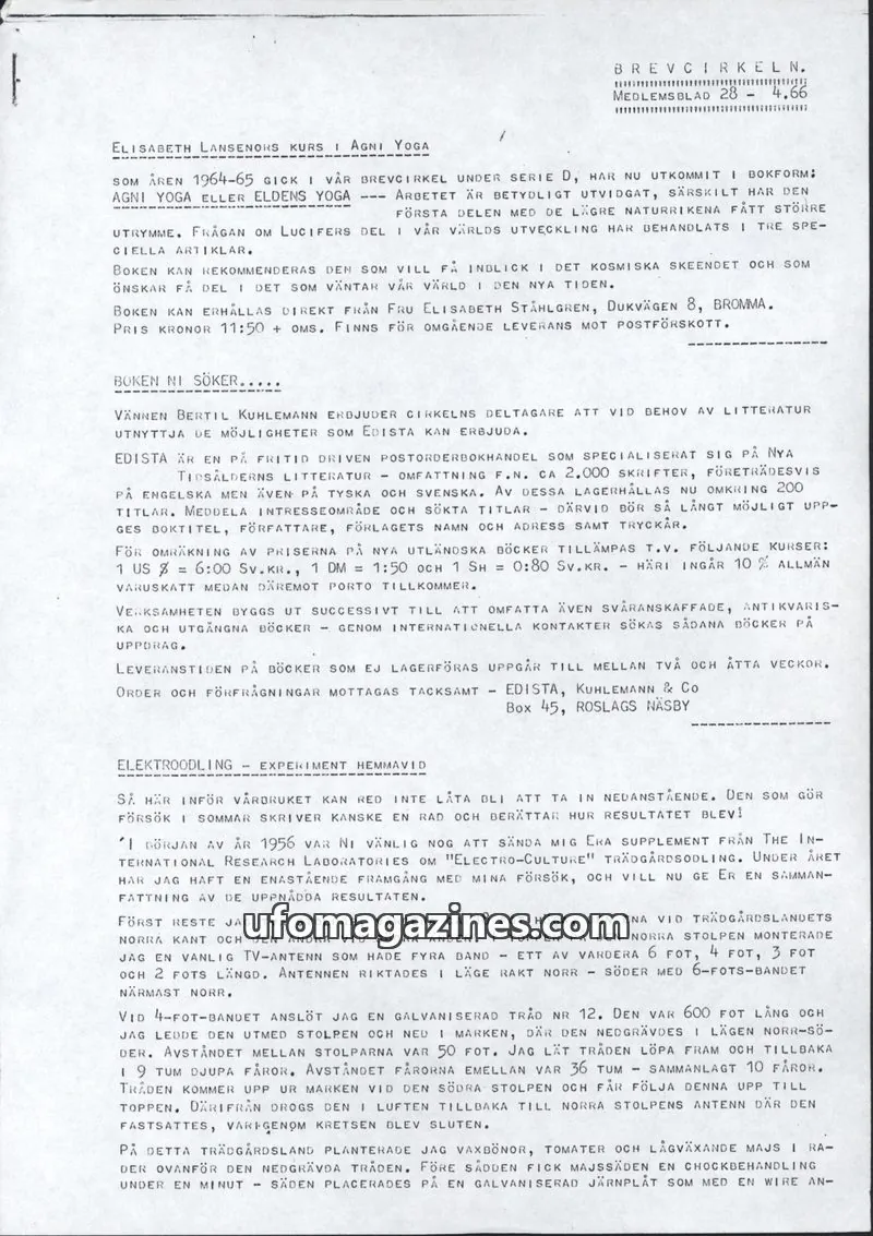 Cover of Brevcirkeln Arcanum issue 28: BREVCIRKELN