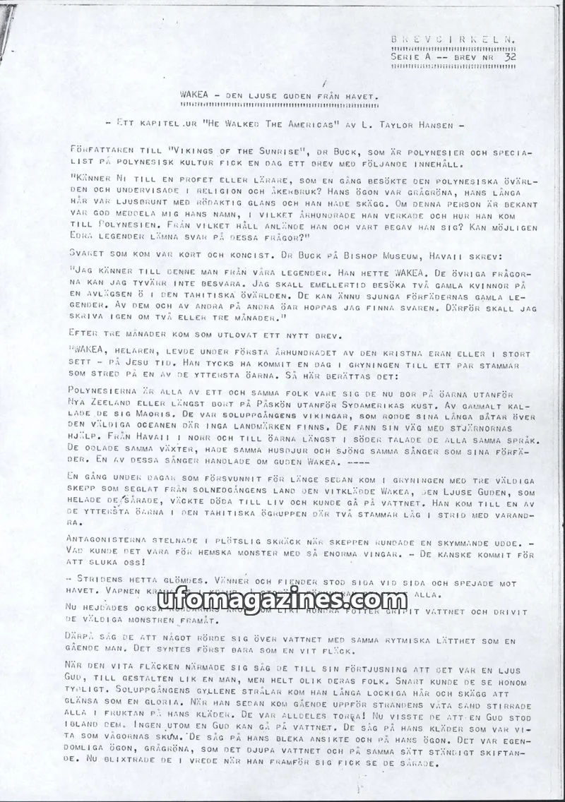 Cover of Brevcirkeln Arcanum issue 32: BREVCIRKELN