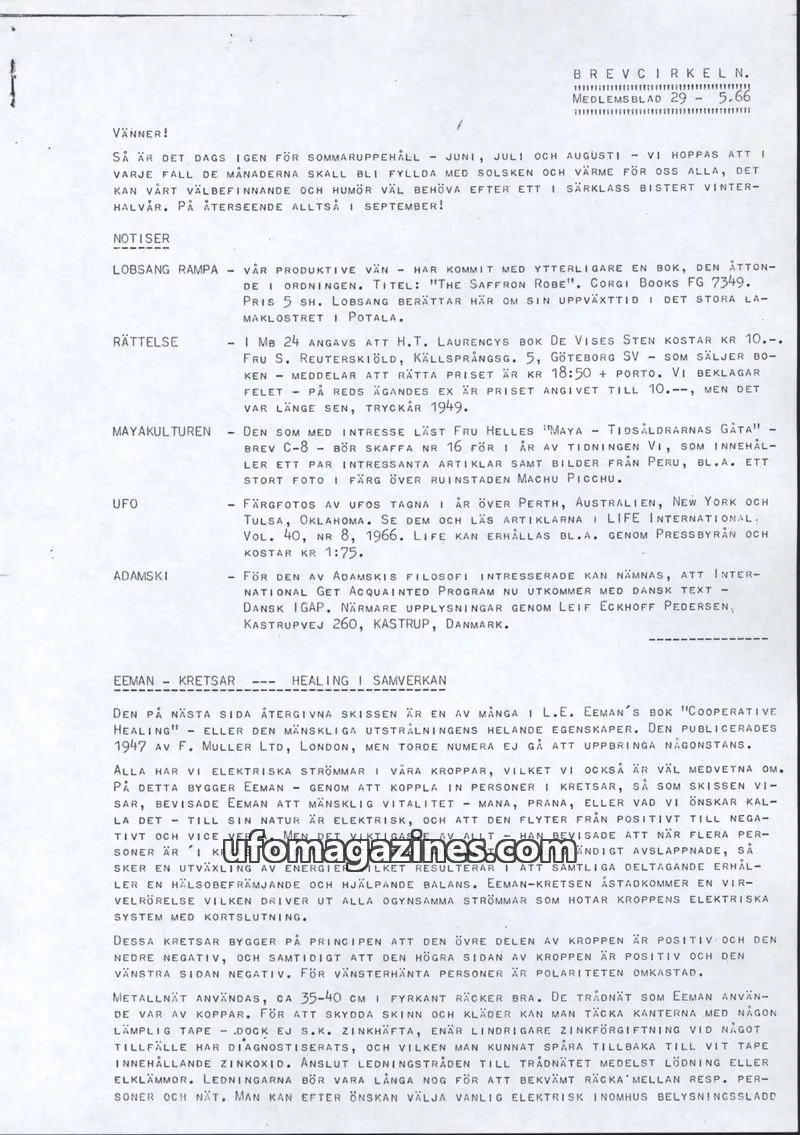 Cover of BREVCIRKELN issue 29: BREVCIRKELN