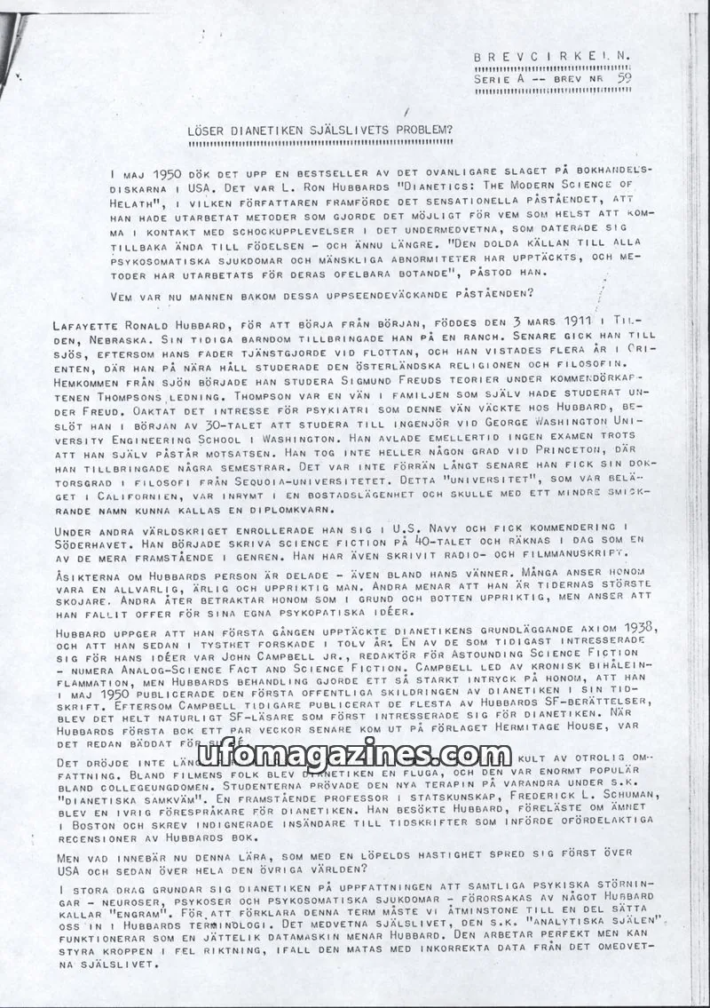 Cover of BREVCIRKEL issue 59: BREVCIRKEL