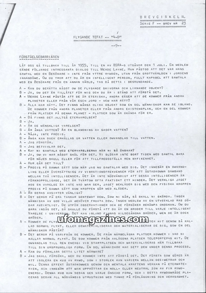 Cover of Brevcirkeln Arcanum issue 23: BREVCIRKELN.