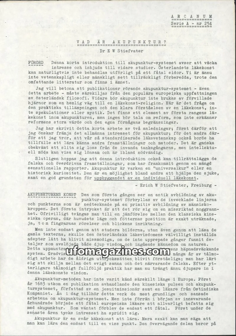 Cover of ARCANUM issue nr 254: ARCANUM