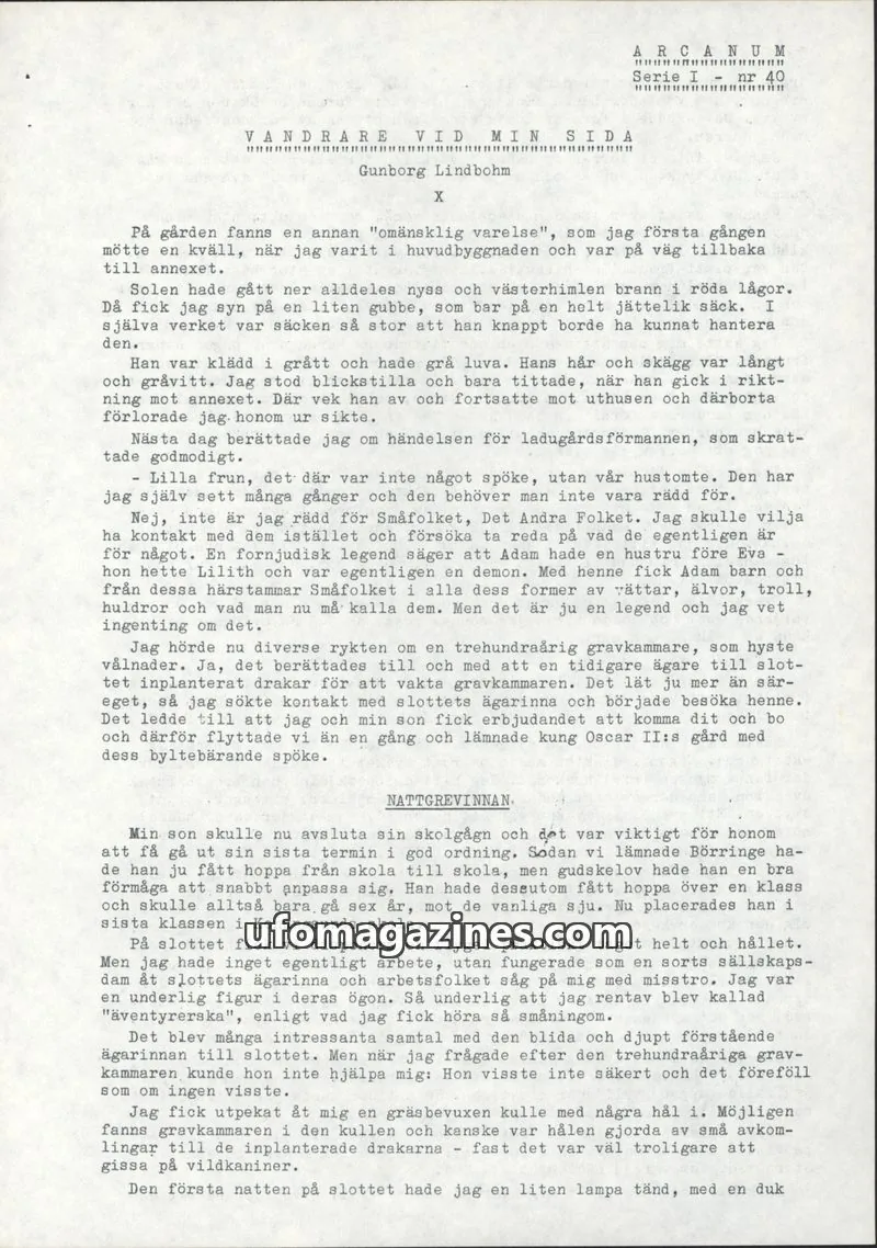 Cover of Brevcirkeln Arcanum issue nr 40: ARCANUM