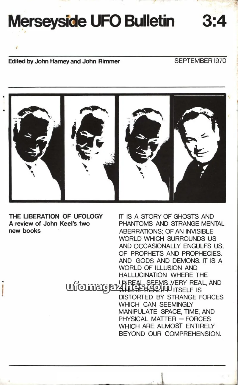 Cover of Merseyside UFO Bulletin issue 3:4: Merseyside UFO Bulletin