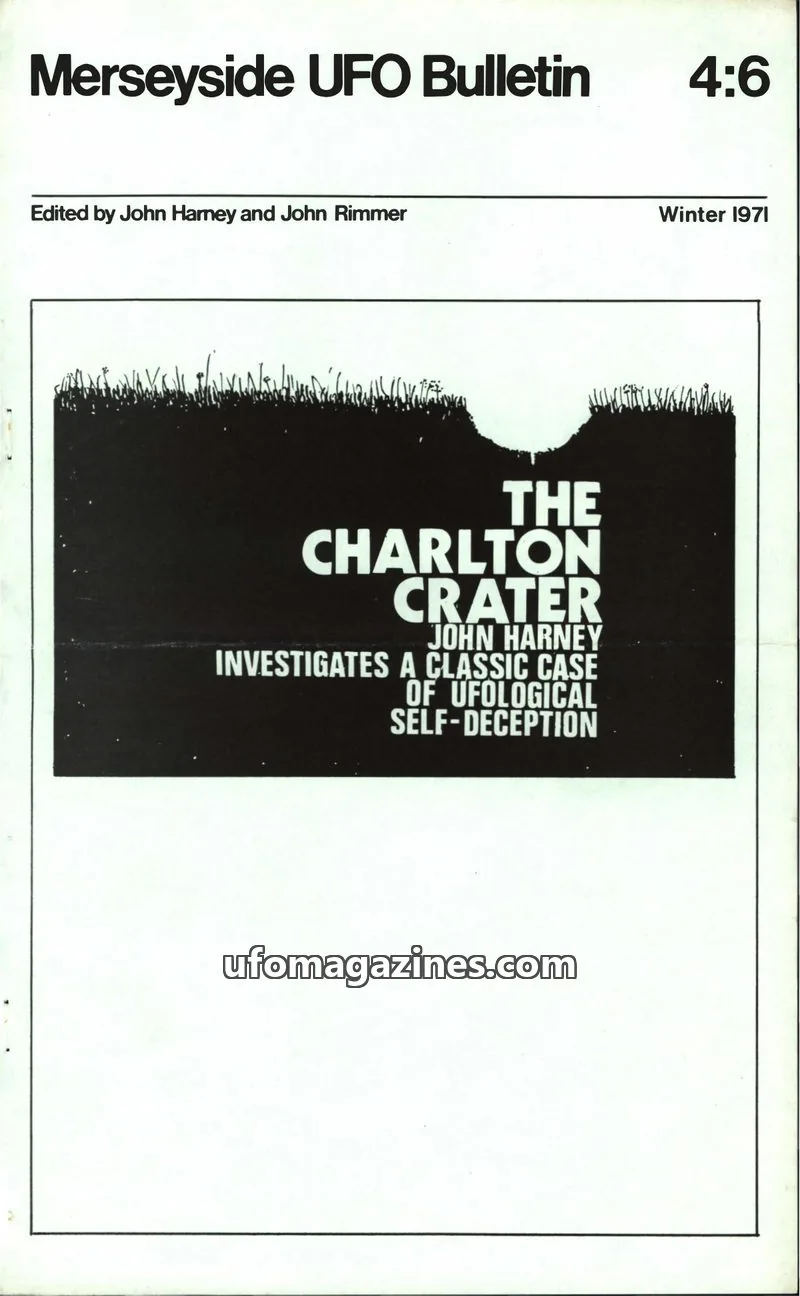 Cover of Merseyside UFO Bulletin issue 4:6: Merseyside UFO Bulletin
