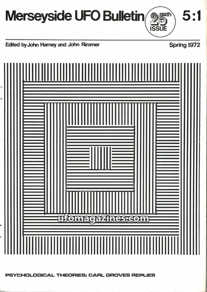 Cover of Merseyside UFO Bulletin issue 5:1: Merseyside UFO Bulletin