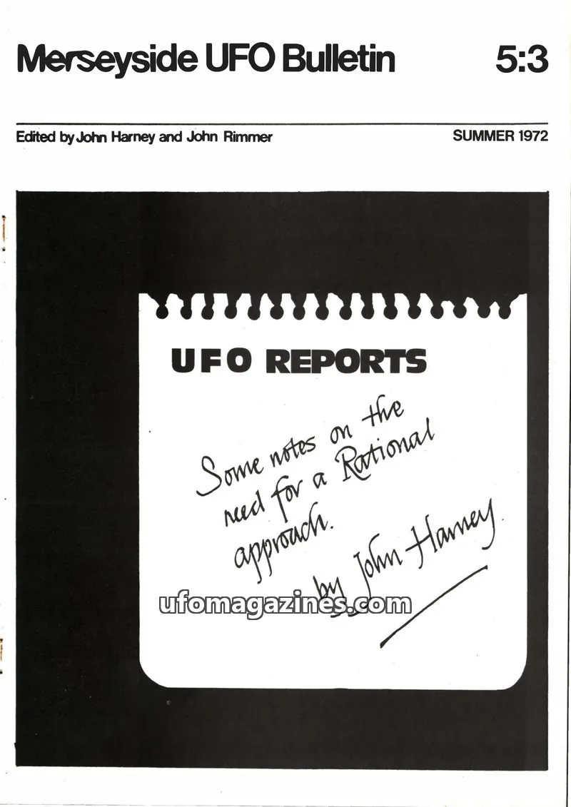 Cover of MUFOB issue 5:3: Merseyside UFO Bulletin