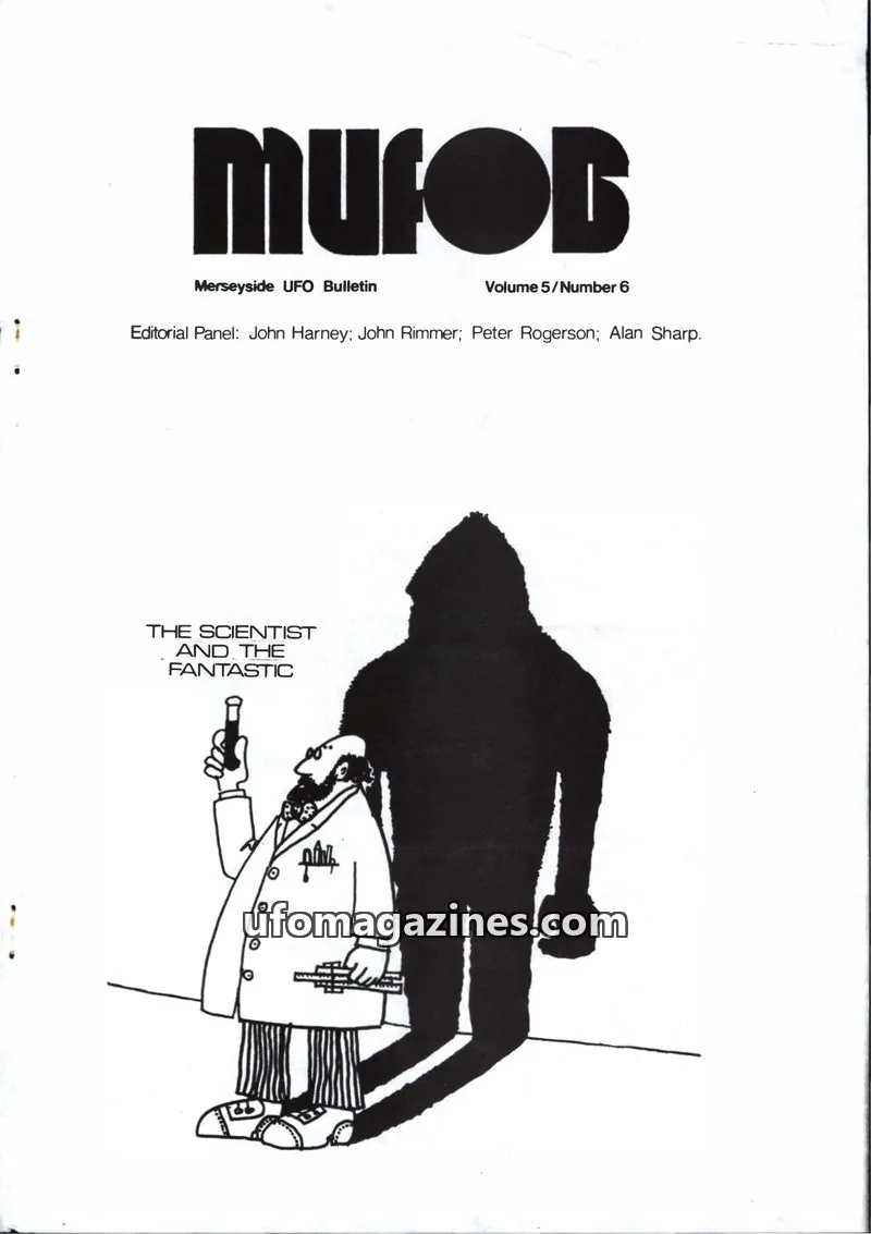 Cover of Merseyside UFO Bulletin issue 5/Number 6: MUFOB