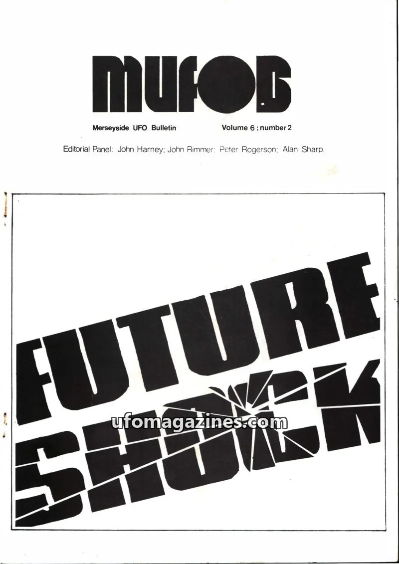 Cover of Merseyside UFO Bulletin issue number 2: MUFOB