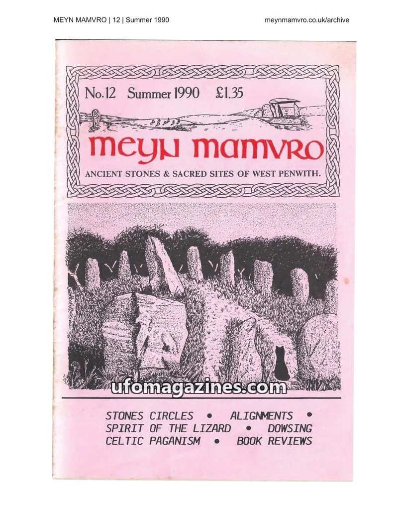 Cover of Meyn Mamvro issue 12: Meyn Mamvro