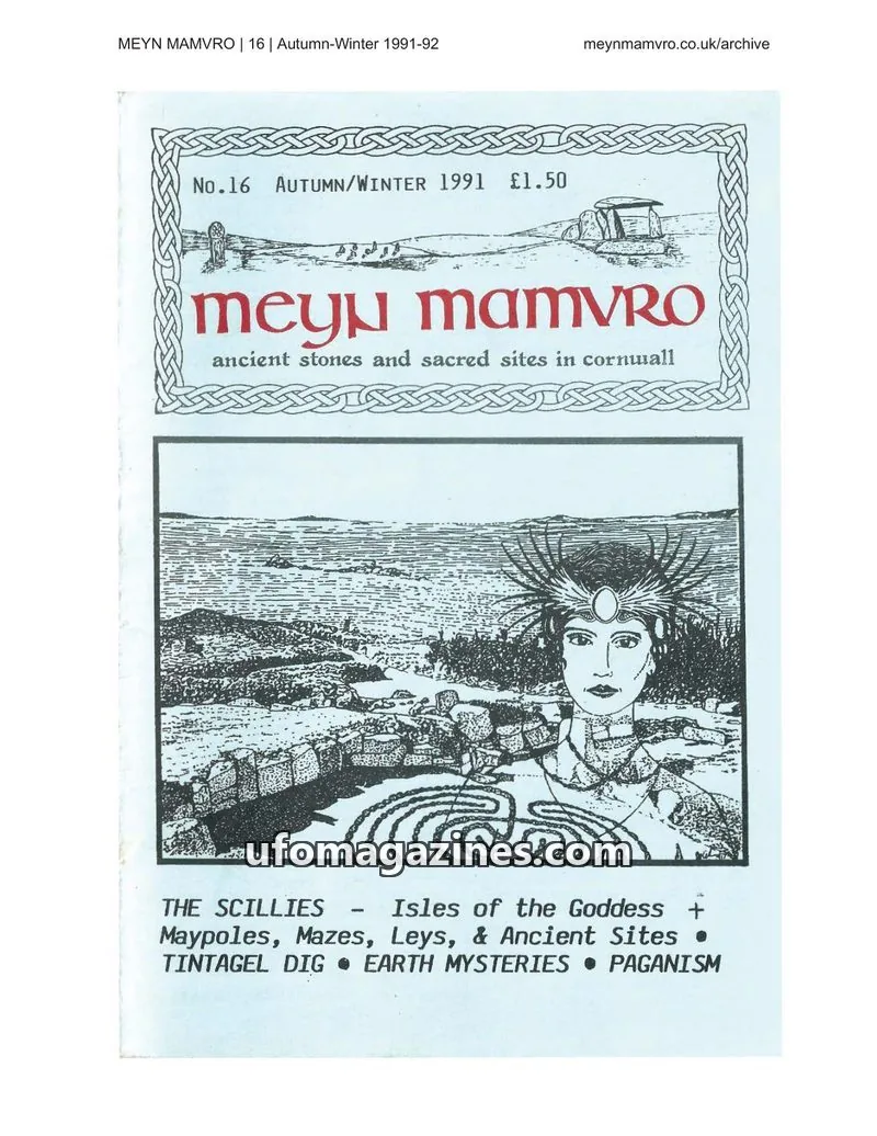 Cover of Meyn Mamvro issue 16: Meyn Mamvro