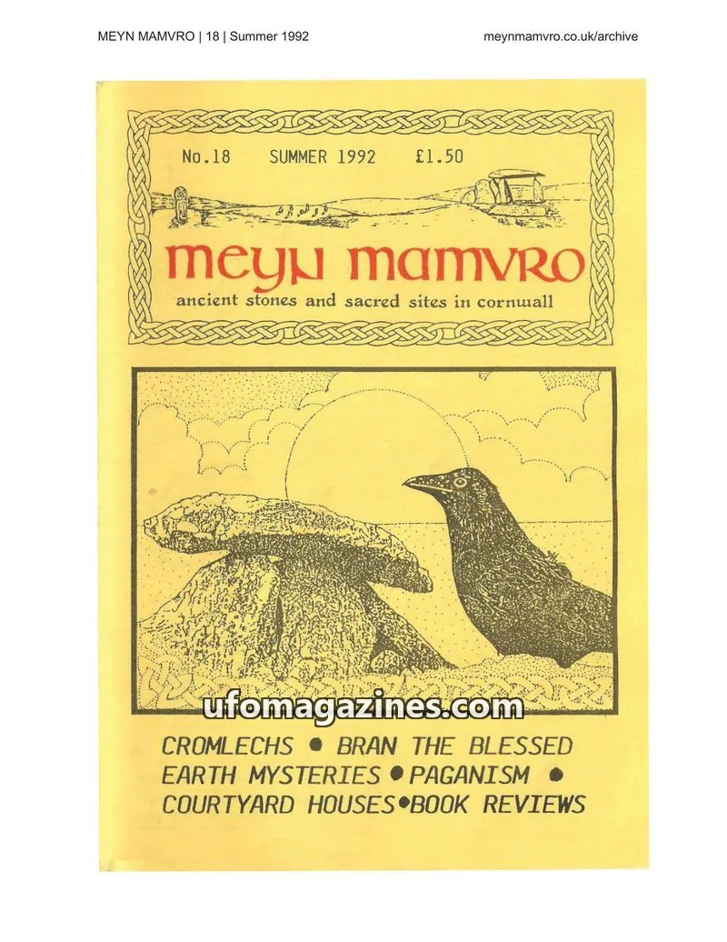 Cover of Meyn Mamvro issue 18: Meyn Mamvro