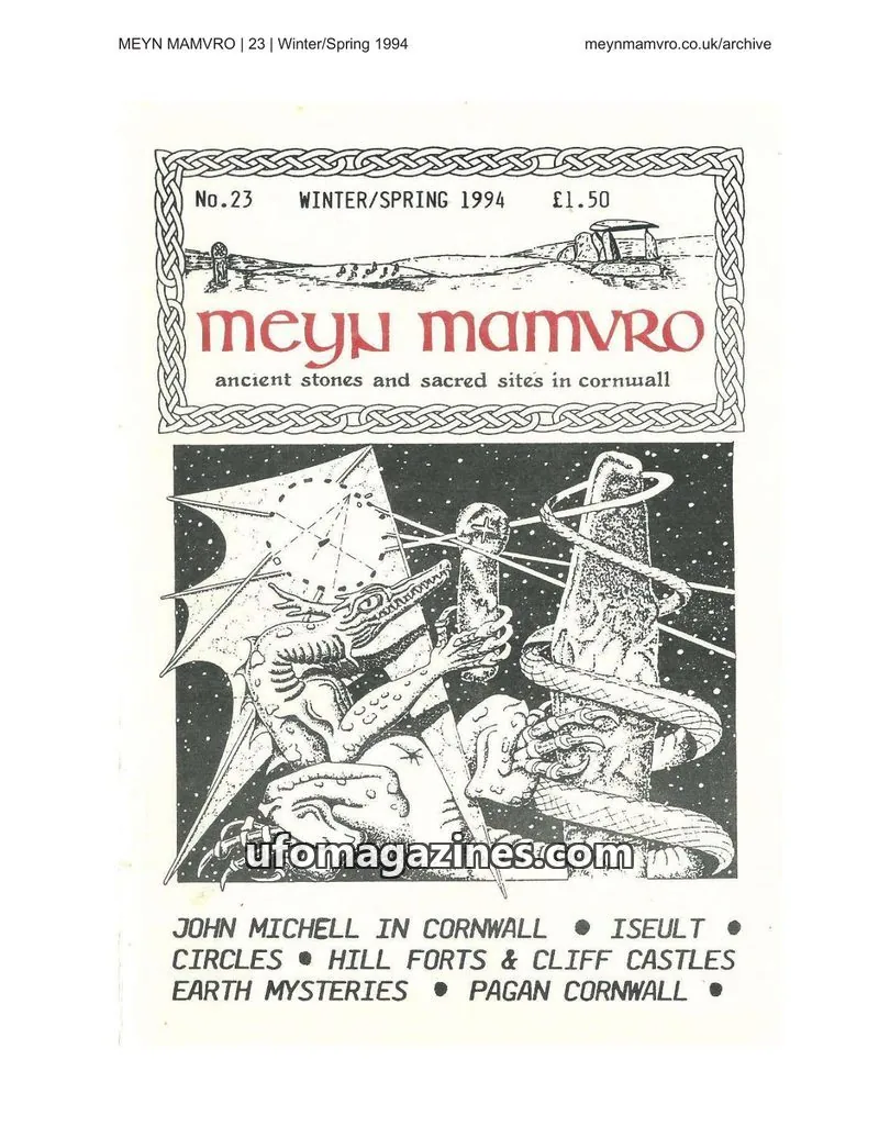 Cover of Meyn Mamvro issue 23: Meyn Mamvro