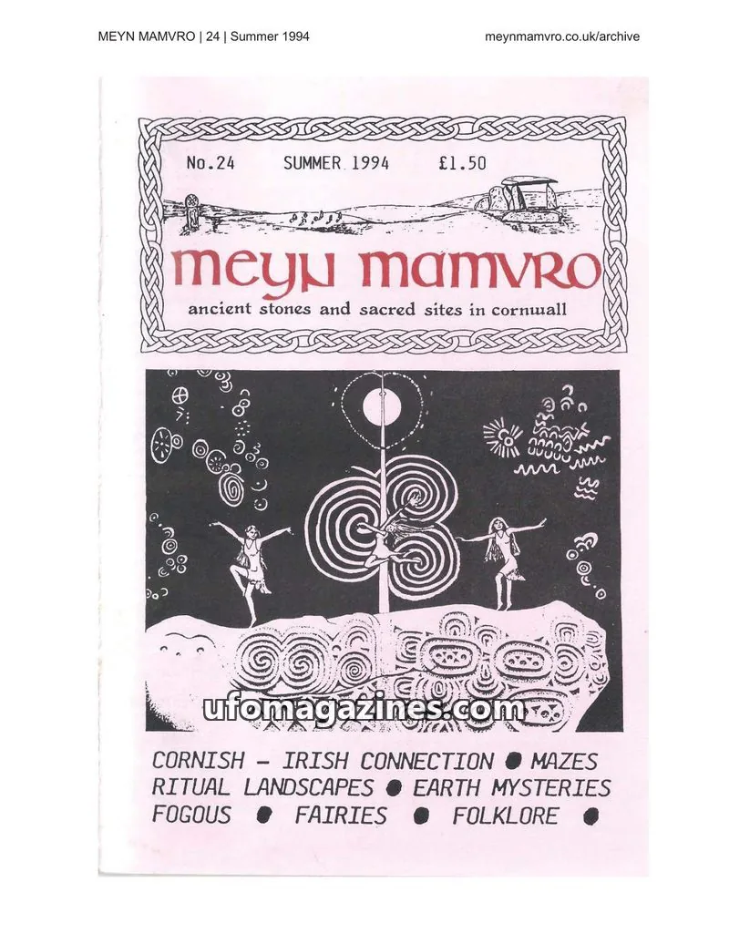 Cover of Meyn Mamvro issue 24: MEYN MAMVRO