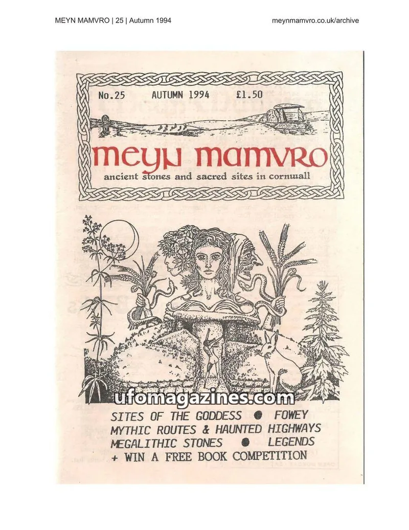 Cover of Meyn Mamvro issue 25: MEYN MAMVRO
