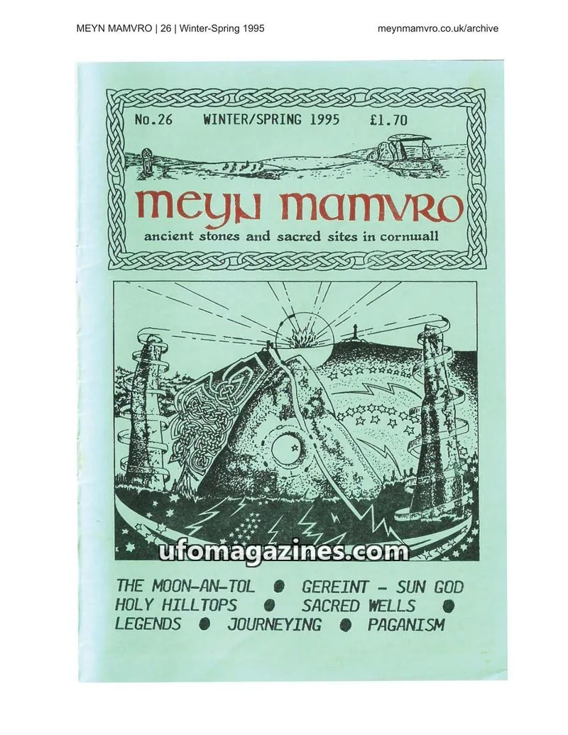 Cover of Meyn Mamvro issue 26: Meyn Mamvro