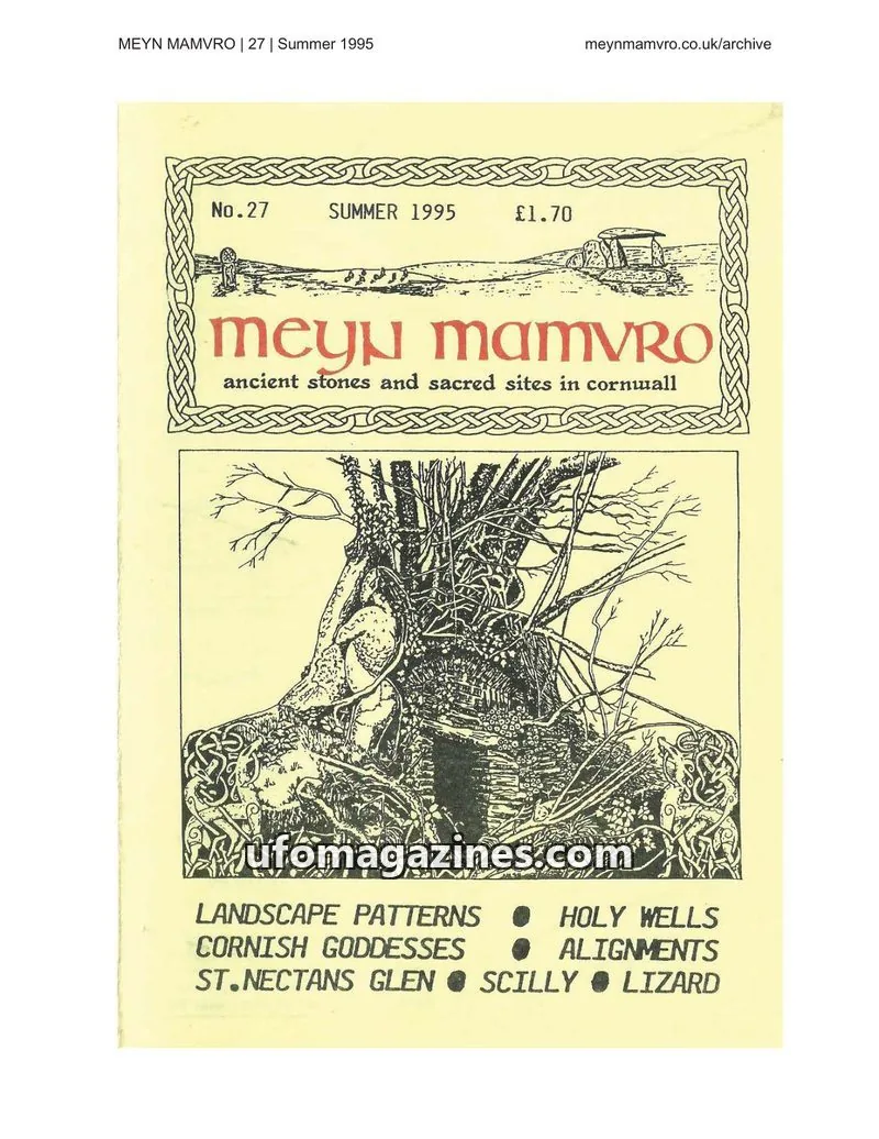 Cover of Meyn Mamvro issue 27: Meyn Mamvro