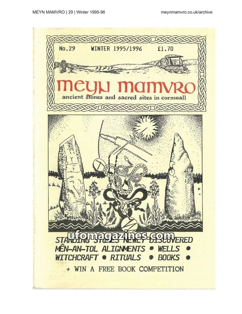 Cover of Meyn Mamvro issue 29: Meyn Mamvro