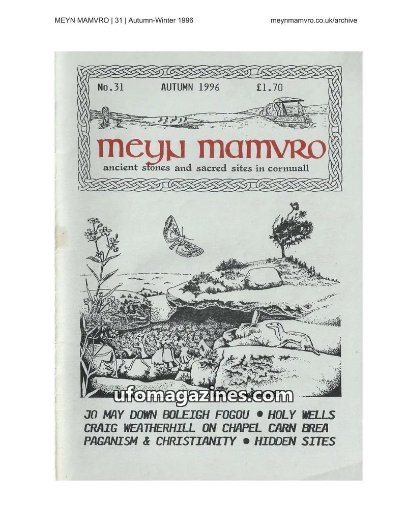 Cover of Meyn Mamvro issue 31: Meyn Mamvro