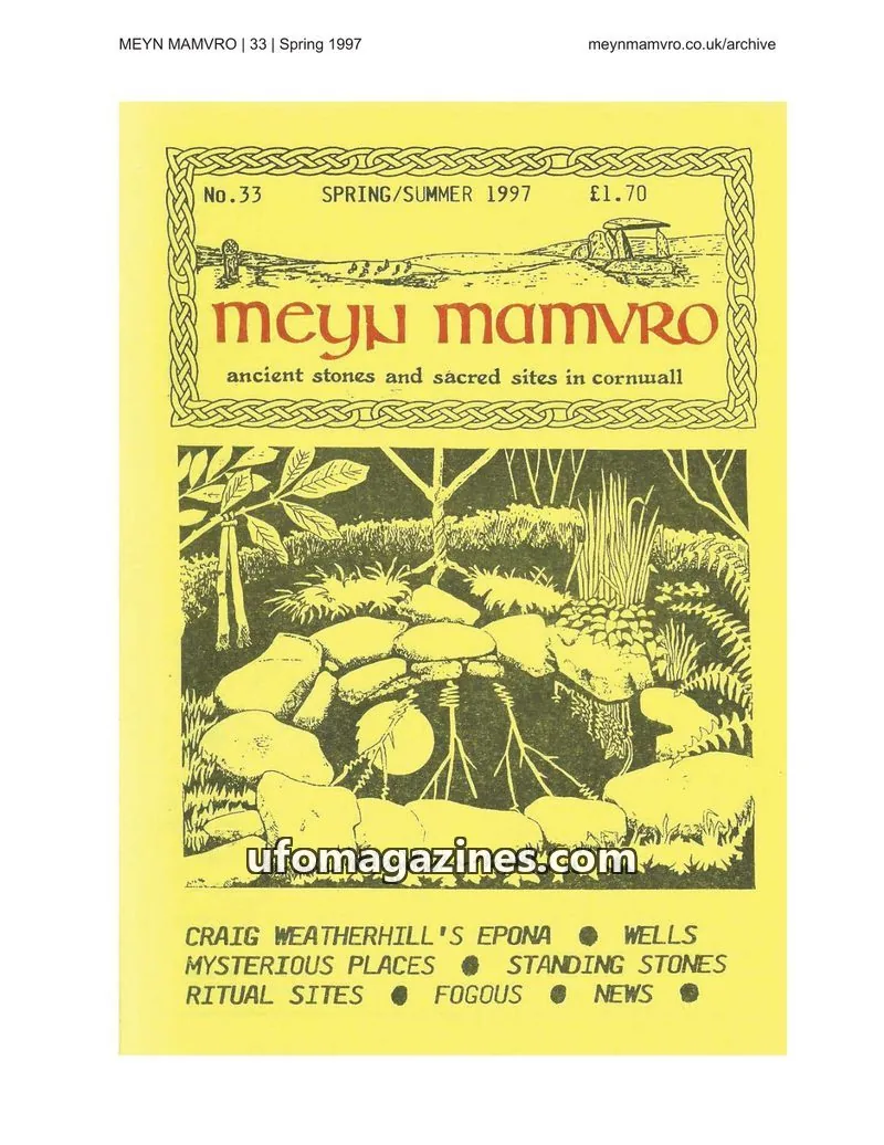 Cover of Meyn Mamvro issue 33: Meyn Mamvro