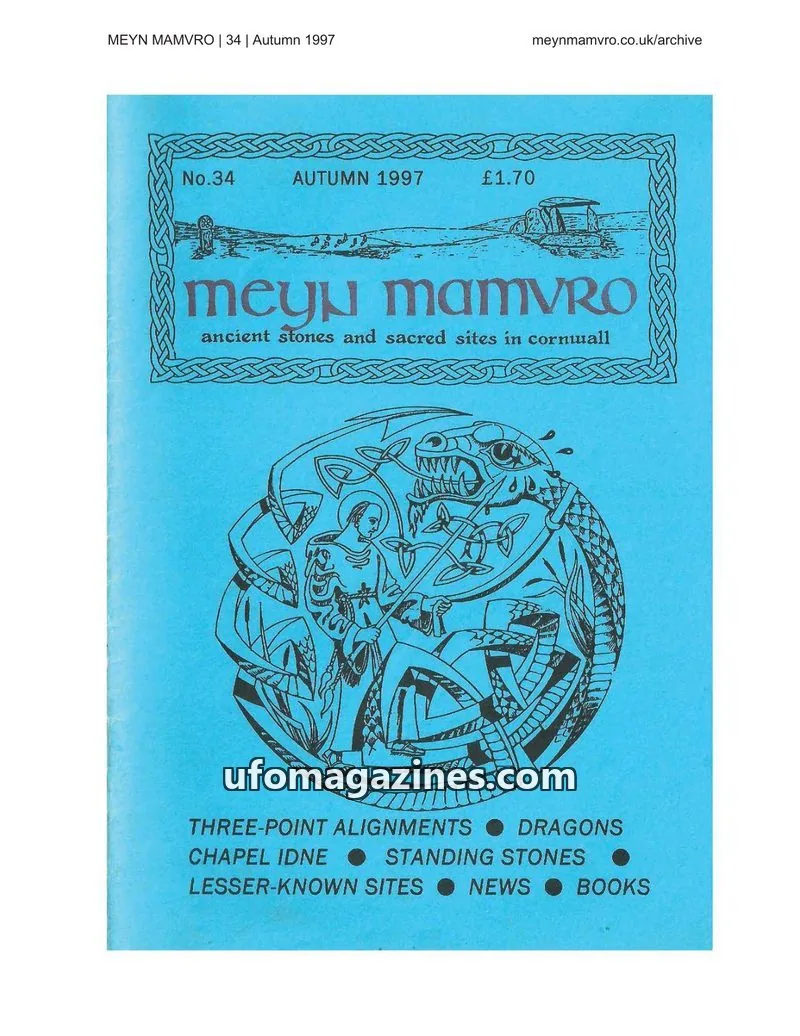 Cover of Meyn Mamvro issue 34: MEYN MAMVRO