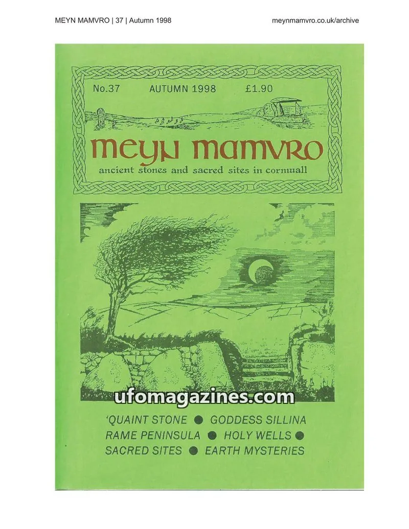 Cover of Meyn Mamvro issue 37: Meyn Mamvro