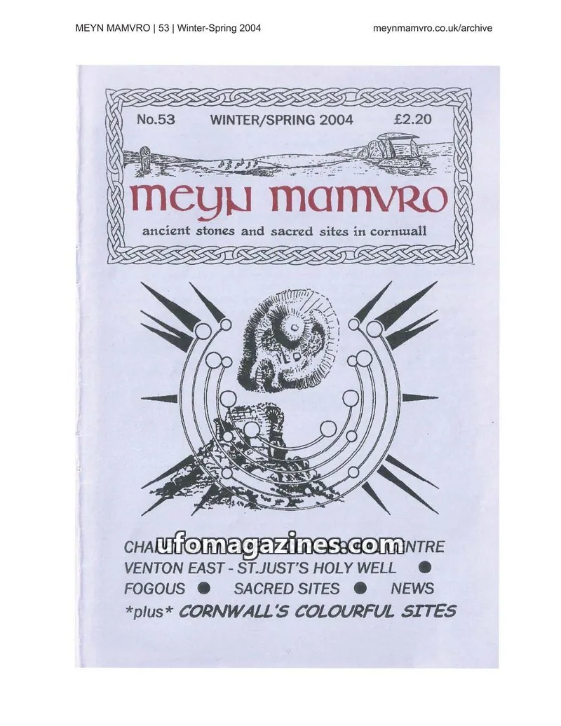 Cover of Meyn Mamvro issue 53: Meyn Mamvro