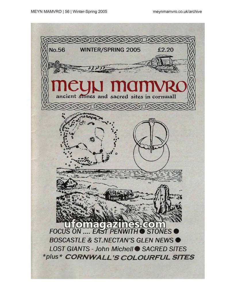 Cover of Meyn Mamvro issue 56: Meyn Mamvro