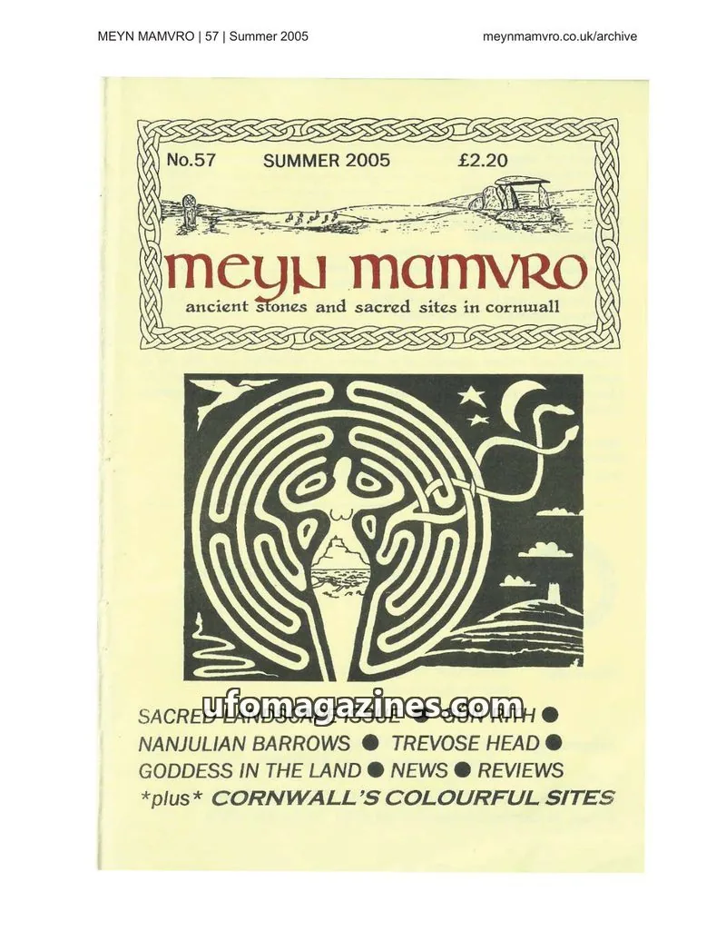 Cover of Meyn Mamvro issue 57: Meyn Mamvro