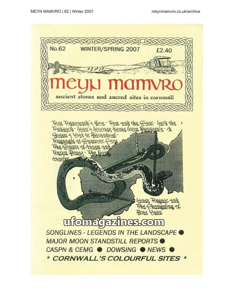 Cover of Meyn Mamvro issue 62: Meyn Mamvro