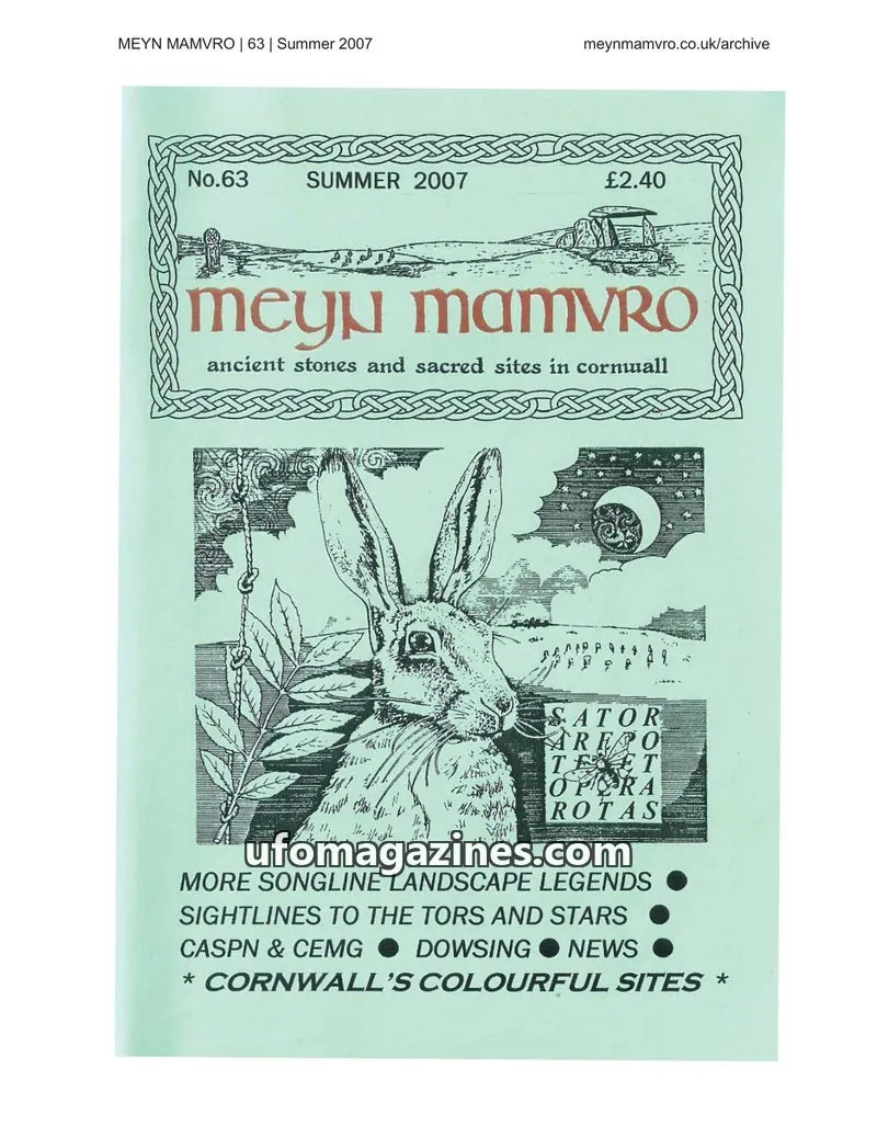 Cover of Meyn Mamvro issue 63: Meyn Mamvro
