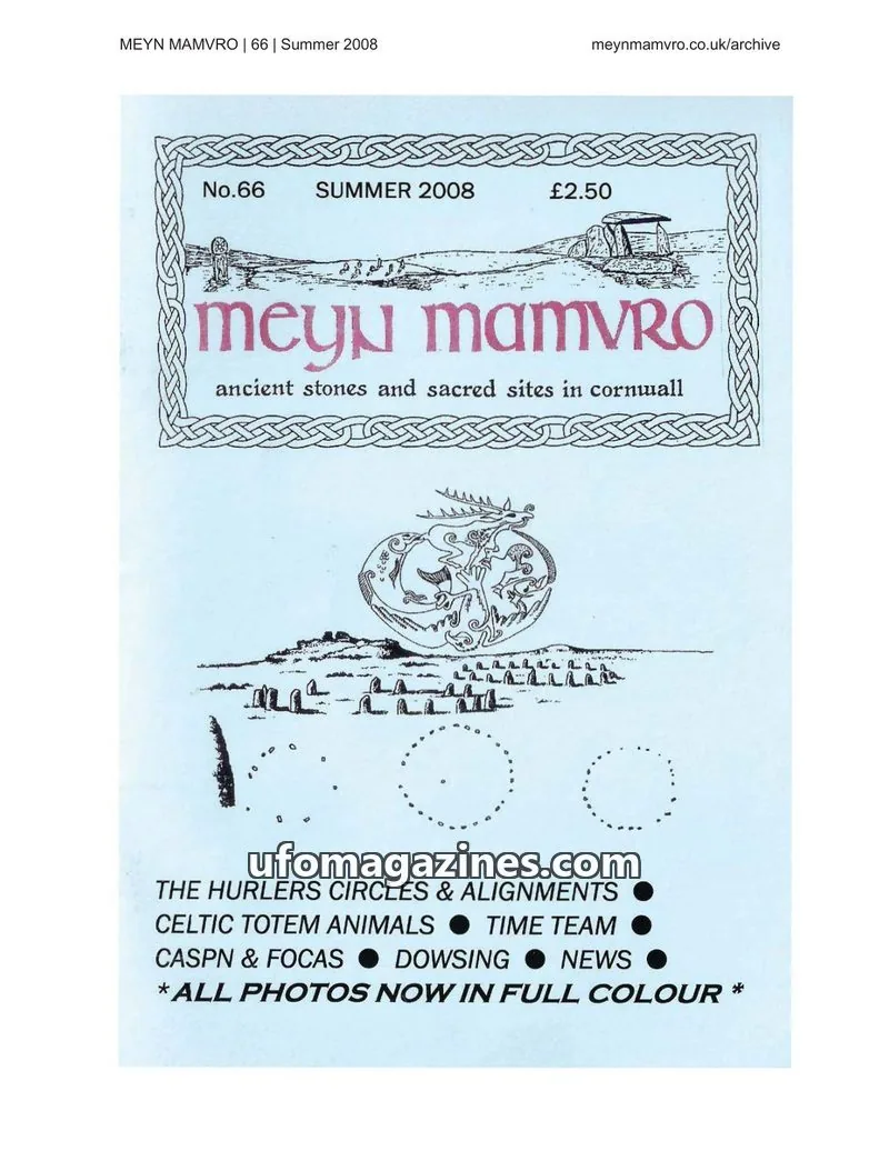 Cover of Meyn Mamvro issue 66: MEYN MAMVRO