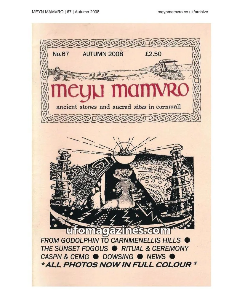 Cover of Meyn Mamvro Publications issue 67: Meyn Mamvro