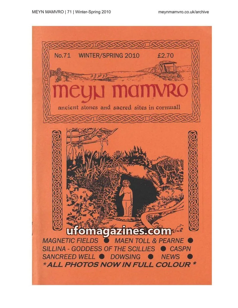 Cover of Meyn Mamvro issue 71: Meyn Mamvro