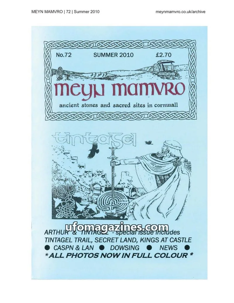 Cover of Meyn Mamvro issue 72: Meyn Mamvro