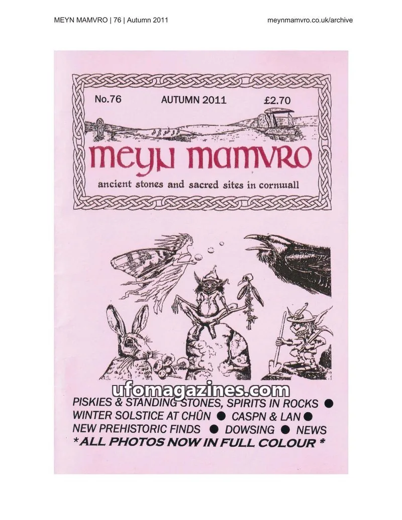 Cover of Meyn Mamvro issue 76: Meyn Mamvro