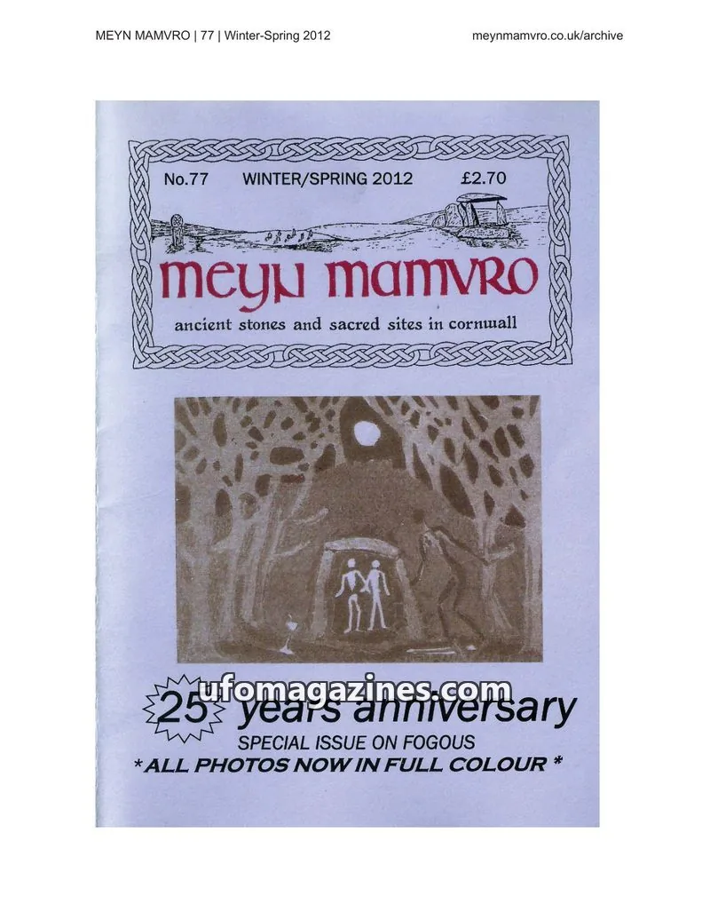 Cover of Meyn Mamvro issue 77: Meyn Mamvro