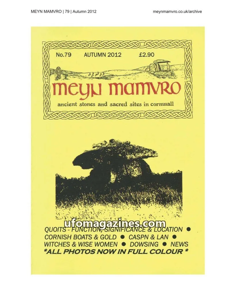 Cover of Meyn Mamvro Publications issue 79: MEYN MAMVRO
