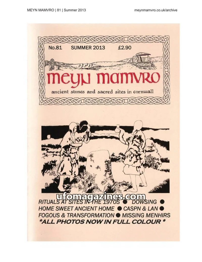 Cover of Meyn Mamvro issue 81: Meyn Mamvro