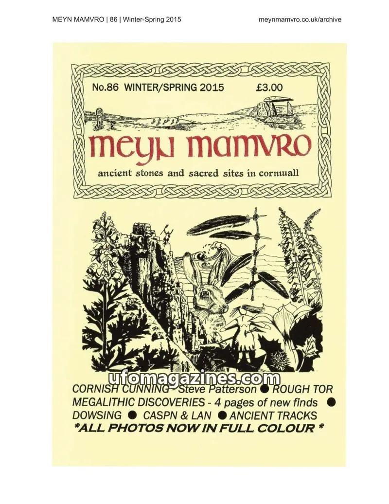 Cover of Meyn Mamvro issue 86: Meyn Mamvro